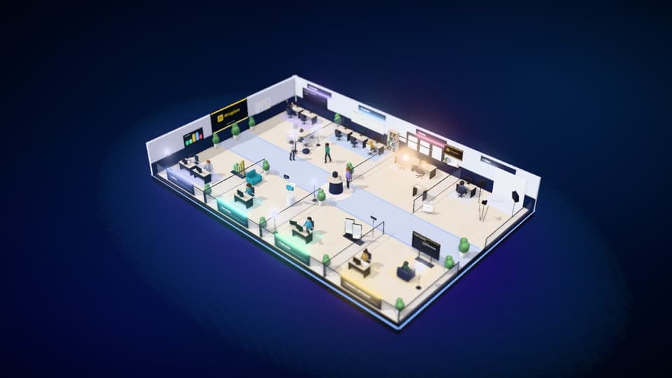 Recorrido por el estudio 3D: zona de estrategia